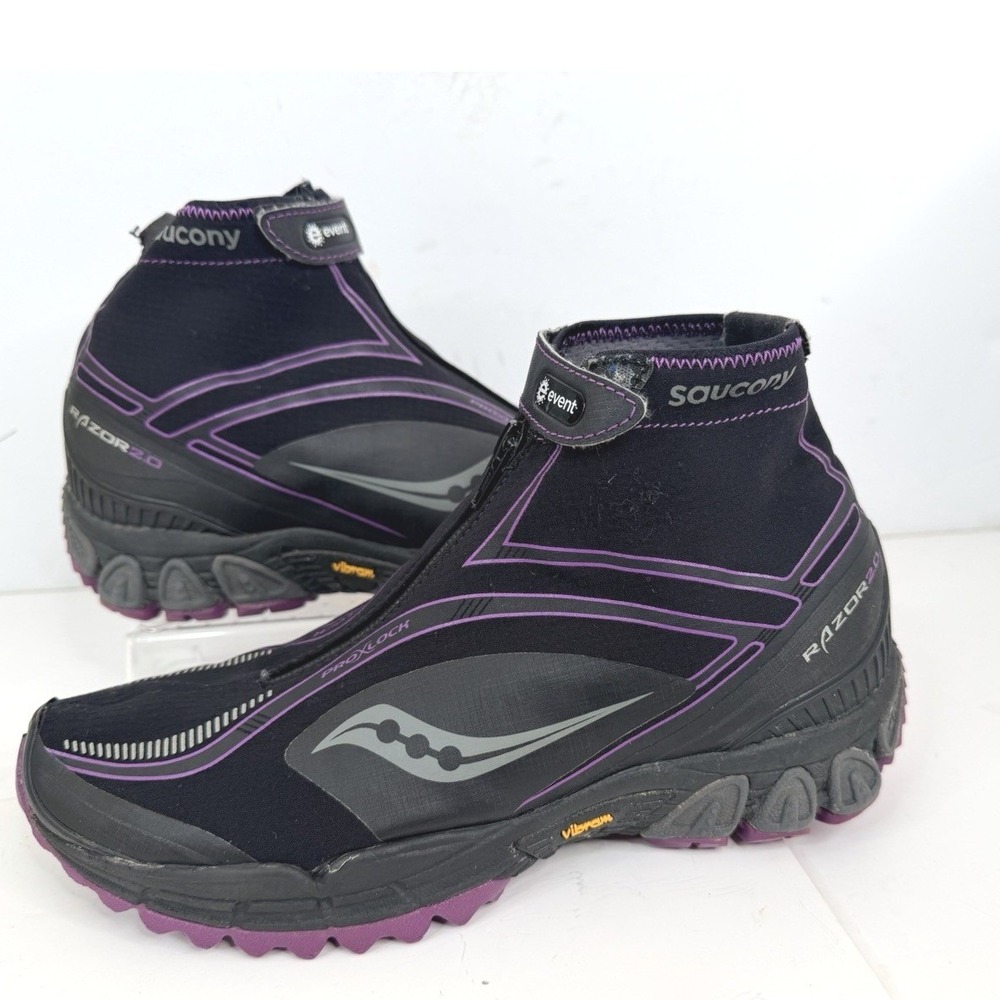 Saucony ProGrid Razor 2.0 Trail Shoes Women's 7.5 eVent Vibram Zip Bootie
